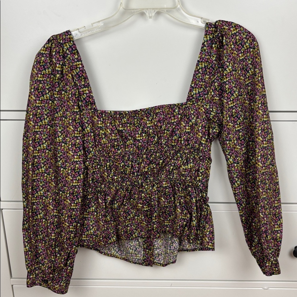 J. Crew Women's Floral Liberty Fabric Blouse - Size 6 - Picture 9 of 9